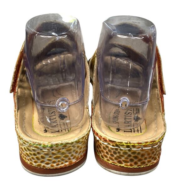 L’artiste X Spring Step Women’s Ciro Brown Slip On Sandal Size 39 US 8.5 - Picture 8 of 12